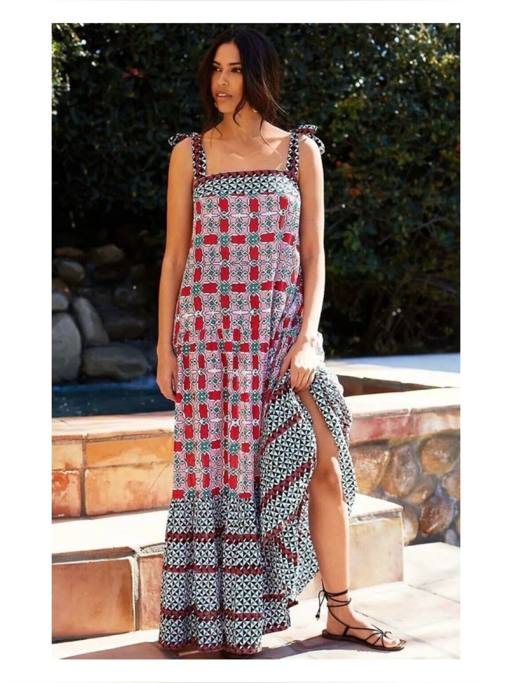 NWOT Anthropologie RO’s Garden Vail Maxi Dress  **Size Small